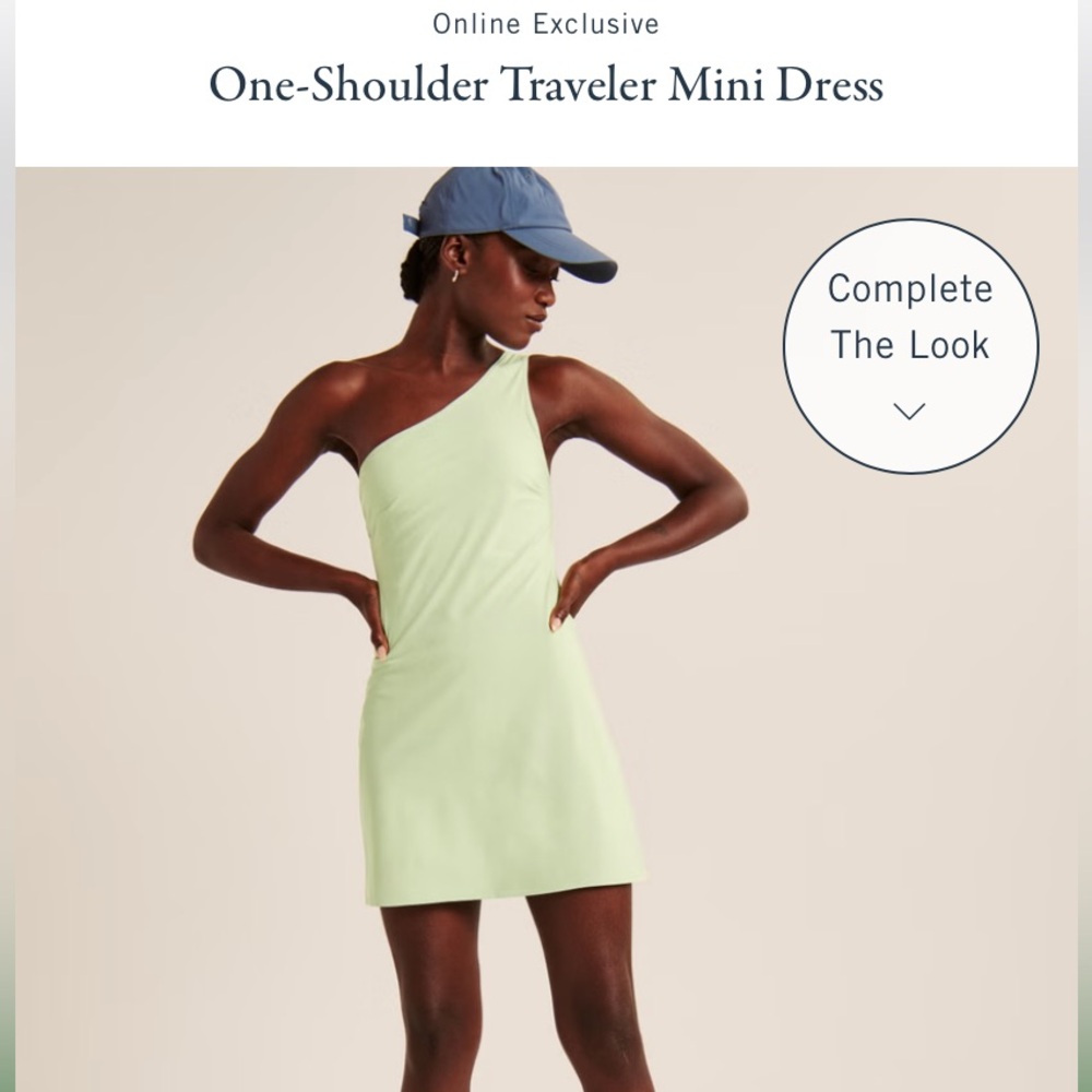 Abercrombie & Fitch One-Shoulder Traveler Mini Dress NWOT
